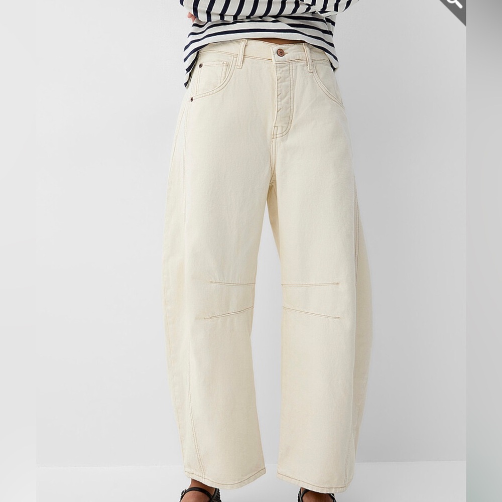 NWOT Free People Good Luck Barrel Jean